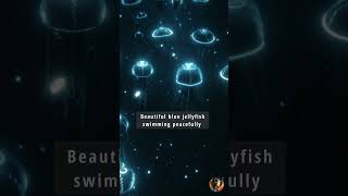 Glowing Jellyfish in the Ocean Aquarium A Peaceful Drift shorts [upl. by Weitman]