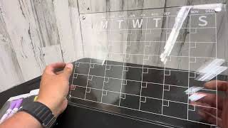 Acrylic erasable calendar [upl. by Chryste57]