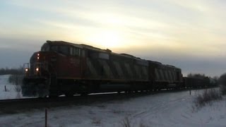 CN Train Spotting CN 5519 amp 5521 Leads CN 317 West Near Uncus AB 19 22813 [upl. by Sheldon]