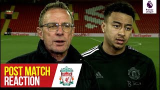 Rangnick amp Lingard React To Anfield Defeat  Liverpool 40 Manchester United [upl. by Yenhpad835]