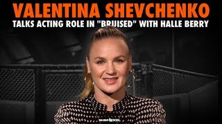 Valentina Shevchenko  Talks acting role in quotBruisedquot with Halle Berry [upl. by Anul610]