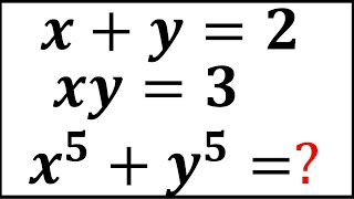 Math Olympiad  A nice Algebra Problem  How to solve for X5  Y5 [upl. by Idur368]