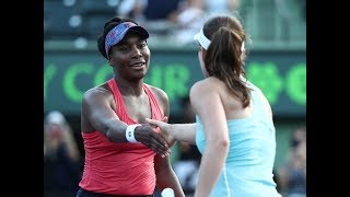 2018 Miami Fourth Round  Johanna Konta vs Venus Williams  WTA Highlights [upl. by Laemaj974]