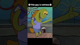 The SpongeBob background fish are absolutely savage💀 spongebob edit meme pov savage nick [upl. by Enalda388]