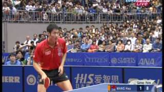 Tischtennis WM Finale 2009 Wang Hao vs Wang Liqin 2Satz [upl. by Lizabeth]