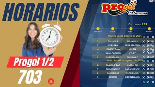 Horarios y Fechas Progol 12 Semana 703 [upl. by Aviv]