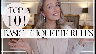 10 BASIC ETIQUETTE RULES TO FOLLOW EVERY DAY  Fashion Mumblr Finishing School [upl. by Noeruat]