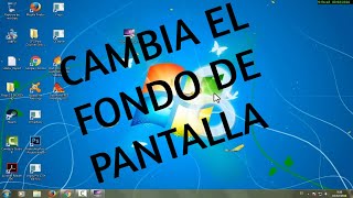 COMO CAMBIAR EL FONDO DE PANTALLA EN WINDOWS 7TUTORIAL 2024 [upl. by Ynelram]