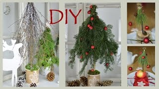 DIY  Weihnachtsdeko selber machen  Bäume aus Zweigen und Ästen I Winterdeko I Tischdeko I How to [upl. by Eylk898]