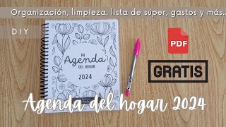 AGENDA 2024 GRATIS  PDF GRATIS  AGENDA DEL HOGAR [upl. by Cyrilla]