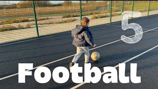 5 Year Old Plays Football [upl. by Eadie636]