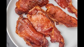 Air Fryer Bacon  Bacon In The Air Fryer Super crispy and easy [upl. by Euqinwahs]