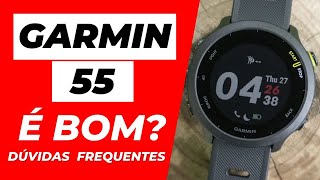 Garmin Forerunner 55 é Bom AINDA 17 dúvidas frequentes [upl. by Mairim819]