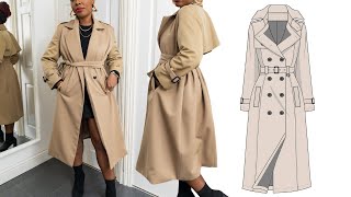 Trench Coat Sewing Tutorial  Kim Dave [upl. by Bohner]