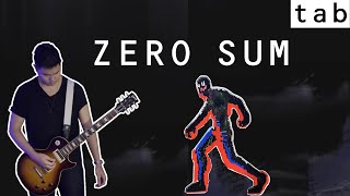 THE SMILE  Zero Sum OFFICIAL  Guitar Tab  Cover  Lesson  Tutorial [upl. by Karwan]