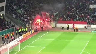 Bayer LeverkusenWerder Bremen  90216 PyroShow Ultras Bremen [upl. by Ella]