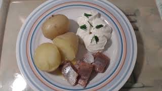 Dinner suggestion Potato with Swedish Herring and belongings johannayrjonheikki3050 [upl. by Roque149]