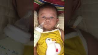 Baby don’t want feeding 😃😃😬😬 cute cutebaby shortsvideo shorts [upl. by Zeb281]