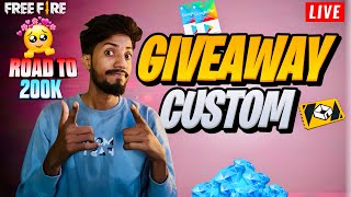 FREE FIRE LIVE CUSTOM ROOM GIVEAWAY  FF LIVE TEAM CODE GIVEAWAY  FF LIVE GIVEAWAY  MrDEVIL FF [upl. by Yetnom]