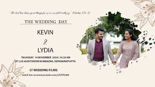 KEVIN  LYDIA WEDDING LIVE WEBCAST  14112024  1030 AM  LT WEDDING FILMS [upl. by Ettennek]