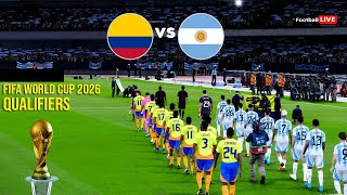 Colombia vs Argentina  FIFA World Cup 2026™ Qualifiers  Full Match  Realistic PES Gameplay [upl. by Eatnoj]