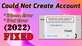 Could Not Create Account Apple ID On Old iPad your account cannot be created at this time [upl. by Giffard720]