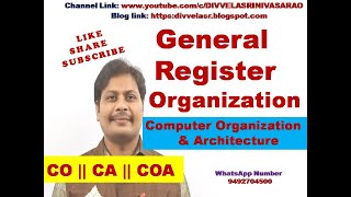 General Register Organization  Computer Organization and Architecture  CO  CA  COA [upl. by Combs]