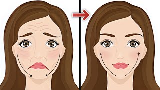 Face lifting exercises for jowls and smile lines 10 mins Super easy [upl. by Hooke]