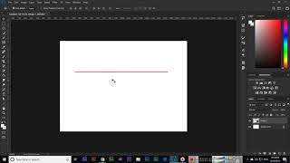 Line Tool  Adobe Photoshop CC 2019 [upl. by Ybbed363]