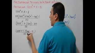 Cómo factorizar un trinomio de la forma ax2bxc Ejemplo 2 TRINOMIAL USING aX2bxc Example 2 [upl. by Oilerua]