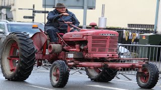 Vintage Tractors  Welshpool Illuminated Christmas Tractor Run 2023 [upl. by Decker]