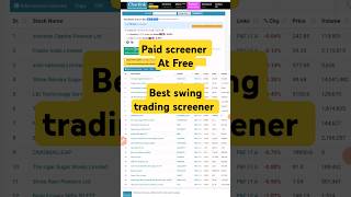 CHARTINK SCREENER FOR SWING TRADING  INTRADAY TRADING STRATEGY  SCREENER FOR INTRADAY  shorts [upl. by Siloa330]