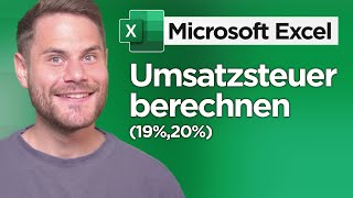 Mehrwertsteuer und Umsatzsteuer einfach berechnen in Excel [upl. by Emsmus566]