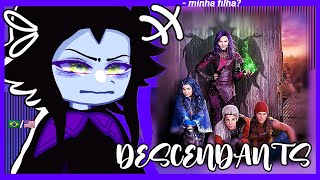 •Villains Disney react to Descendentes• gacha club 🇧🇷🇺🇸 [upl. by Kerrin906]