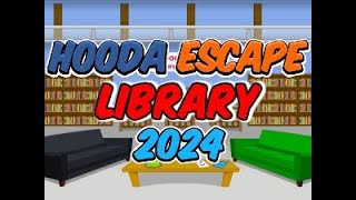 Hooda Escape Library 2024  Walkthrough  Hints  Cheats [upl. by Mccreery]