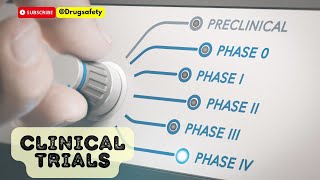 Clinical Trials in Pharmacovigilance An overview Interventional study Drug Development process [upl. by Dode]