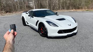 LAST YEAR Chevrolet Corvette C7 Z06 Start Up Exhaust Test Drive Walkaround POV and Review [upl. by O'Carroll]