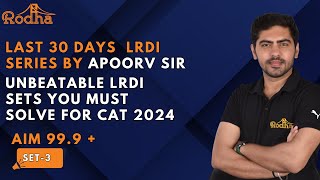 Unbeatable LRDI Sets You Must Solve for CAT 2024  LRDI  Set  3 [upl. by Archangel]