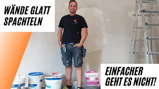 Wände Glatt Spachteln Der VERGLEICH  Eimerware vs Sackware  einfach erklärt 👍 [upl. by Tut]