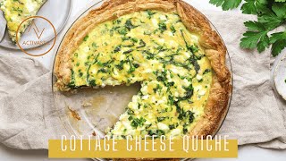 Recipes Cottage Cheese Quiche [upl. by Ettenotna]