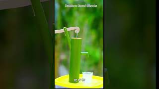 Bamboo water pump Creationsbamboo shorts short craft bambooidea diy [upl. by Aeslehs]