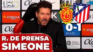 SIMEONE RUEDA DE PRENSA completa hoy tras el MALLORCA  ATLÉTICO [upl. by Aennil42]