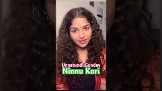 Unnatundi Gundey  Ninnu Kori  Aditi Bhavaraju  shorts [upl. by Gallager]