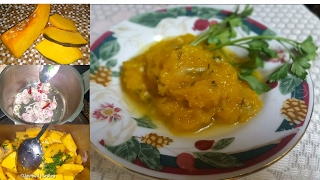 Mauritian Cuisine 🎃Sauteed Pumpkin  Giraumon cuit à létouffé  Touffé Giraumon Mauricien [upl. by Ynehpets]