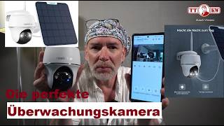 Die perfekte 4K Solar Überwachungskamera für Dein HausWohnung KI Wifi WLAN Nachtsicht Kamera [upl. by Ecienahs]