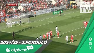 DVTK  Ferencvárosi TC  02  01  OTP Bank Liga  3 forduló  MLSZTV [upl. by Pantheas270]