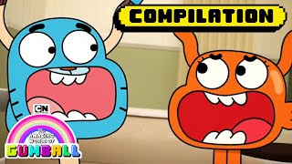 Gumball and Darwin Learn Karate  1 HOUR Compilation  Gumball  Cartoon Network [upl. by Giordano]