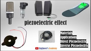 Direct amp Inverse piezoelectric effect piezoelectric Materials amp Applications [upl. by Hanny]