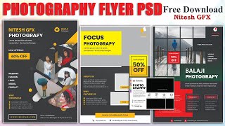 Photography Flyer PSD Free Download  Nitesh GFX [upl. by Akehs]