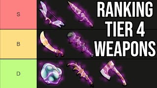 Grounded 14 Tier 4 Weapons Tier List [upl. by Yanad]